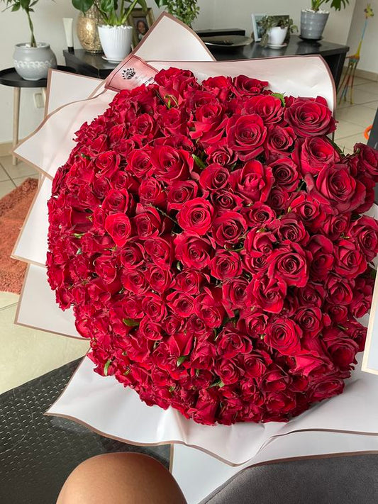 100 Red Rose Valentine's Day Bouquet